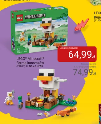 Klocki LEGO Minecraft Farma kurczaków 21585 promocja w Smyk
