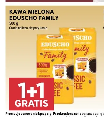 Kawa mielona Eduscho Family promocja w Stokrotka