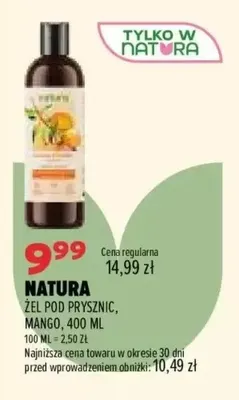 Żel pod prysznic Mango Natura promocja w Drogerie Natura