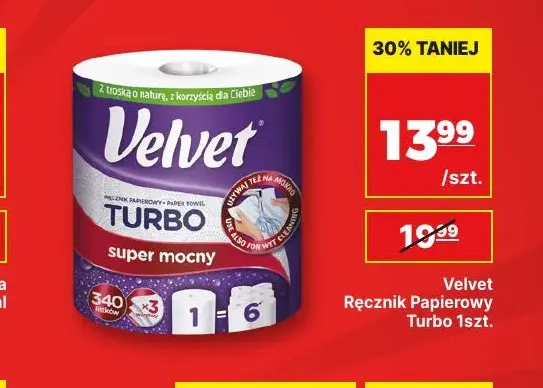 Ręcznik papierowy Turbo Velvet promocja w API Market