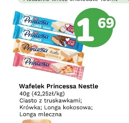 Wafelek Princessa Nestle Longa kokosowa promocja w Limonka