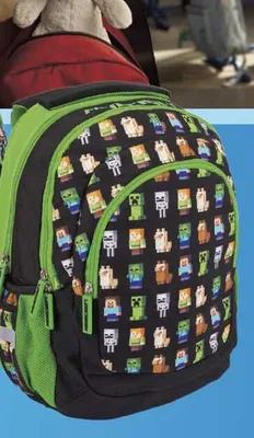 Plecak szkolny Minecraft promocja w Carrefour