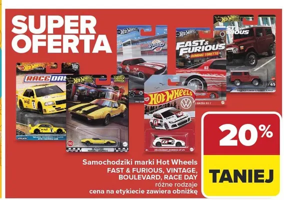 Samochodzik Hot Wheels Boulevard promocja w Carrefour