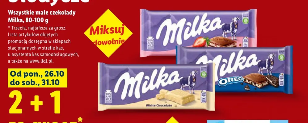 Czekolada Oreo Milka promocja w Lidl