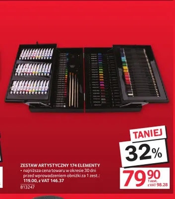 Zestaw artystyczny 174 elementy promocja w Selgros