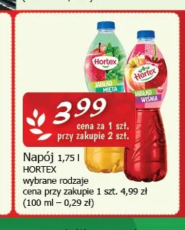 Napój Hortex jabłko mięta promocja w CEZAR Delikatesy