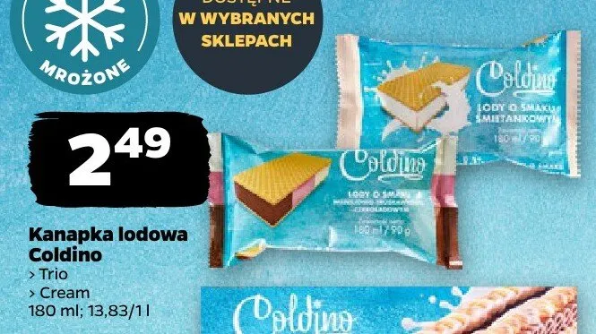 Kanapka lodowa Trio, Cream promocja w Netto