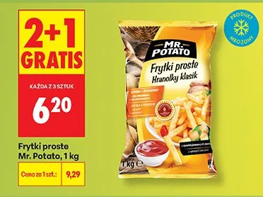 Frytki proste Mr. potato promocja w Biedronka