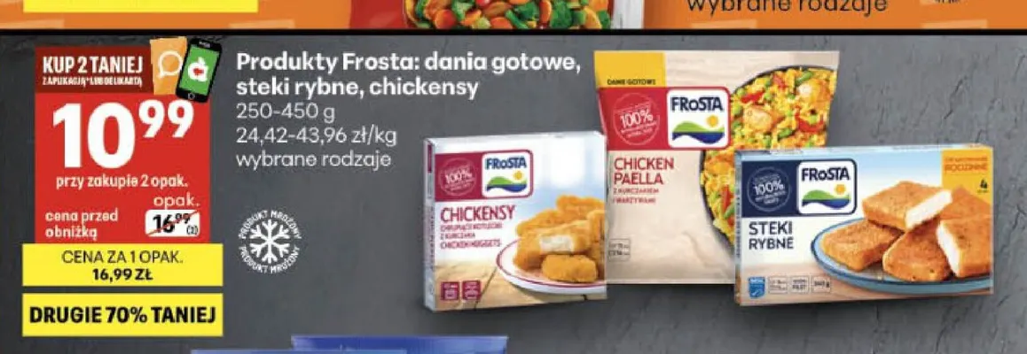 Dania gotowe Frosta promocja w Delikatesy Centrum