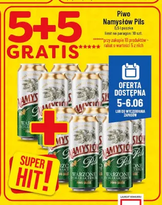 Piwo Namysłów Pils promocja w POLOmarket