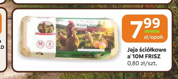 Jaja ściółkowe Frisz promocja w Społem Częstochowa