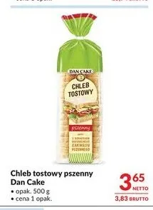 Chleb tostowy pszenny Dan Cake promocja w Makro
