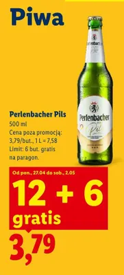 Piwo Perlenbacher Pils promocja w Lidl