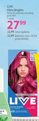 Farba do włosów Live Ultra Brights promocja w Hebe