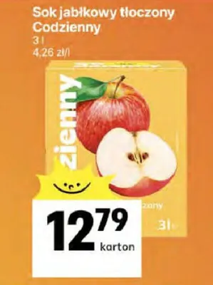 Sok jabłkowy tłoczony promocja w Delikatesy Centrum