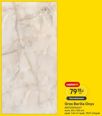 Gres Berilia Onyx promocja w Castorama