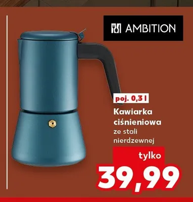 Kawiarka ciśnieniowa Ambition 0,3 l promocja w Kaufland