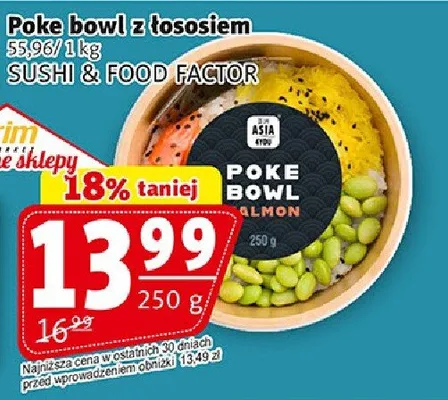 Poke bowl z łososiem promocja w Prim Market