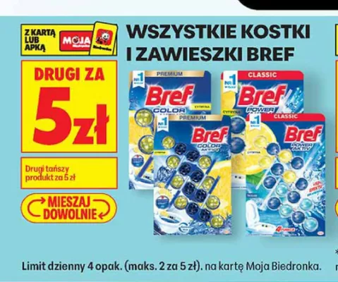 Zawieszka do WC Bref Power Aktiv Classic promocja w Biedronka