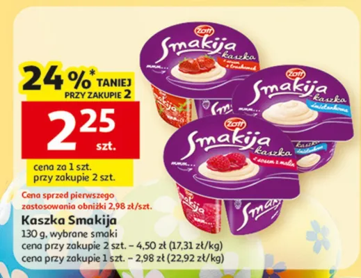 Kaszka Smakija, wybrane smaki promocja w Auchan