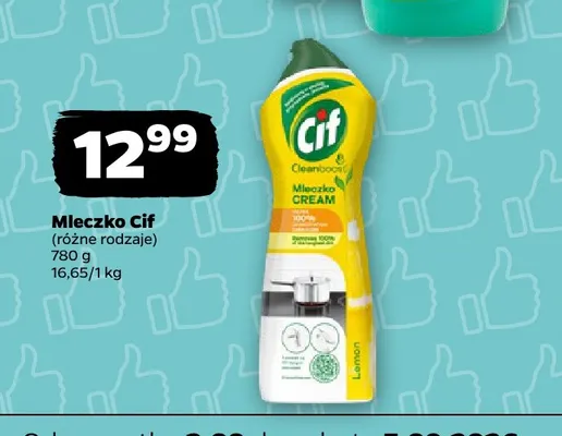 Mleczko Cif promocja w Netto