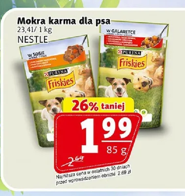Mokra karma dla psa Friskies w sosie promocja w Prim Market