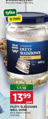 Filety śledziowe wiejskie z cebulką Well Done promocja w Stokrotka