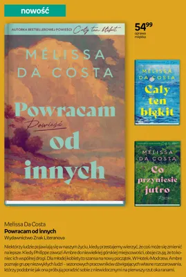 Książka Powracam od innych Melissa Da Costa promocja w Empik