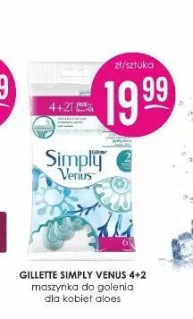 Maszynka do golenia dla kobiet Gillette Simply Venus promocja w Drogerie Jasmin