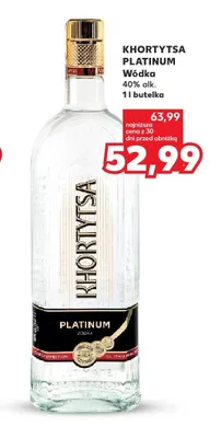 Wódka Khortytsa Platinum promocja w Kaufland