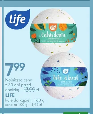 Kula do kąpieli Life Take A Break promocja w Super-Pharm