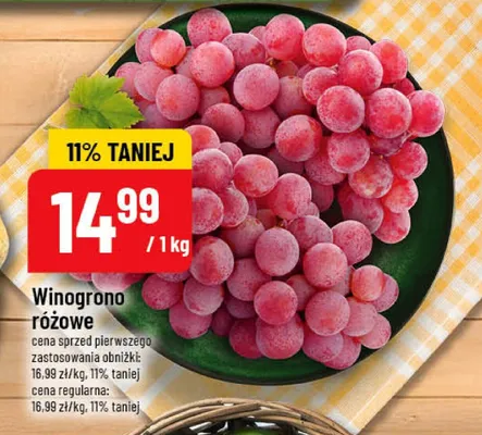 Winogrono różowe promocja w POLOmarket