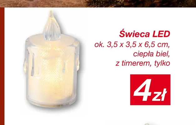 Świeca LED promocja w KiK