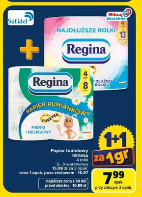 Papier toaletowy Regina Papier Rumiankowy promocja w Carrefour Market