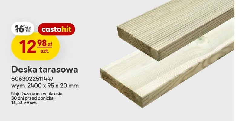 Deska tarasowa promocja w Castorama