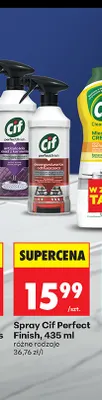 Spray Cif Perfect Finish osad z kamienia promocja w Biedronka