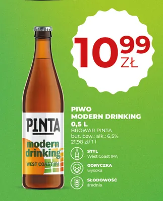 Piwo Modern Drinking Pinta promocja w Duży Ben