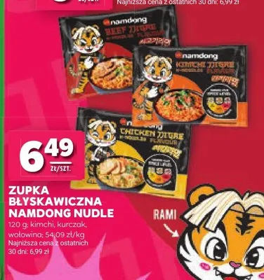 Zupka błyskawiczna Namdong Nudle kurczak promocja w Stokrotka