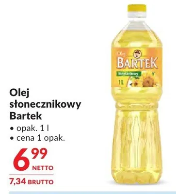 Olej słonecznikowy Bartek promocja w Makro