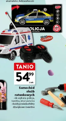 Samochód służb ratunkowych karetka promocja w Intermarche