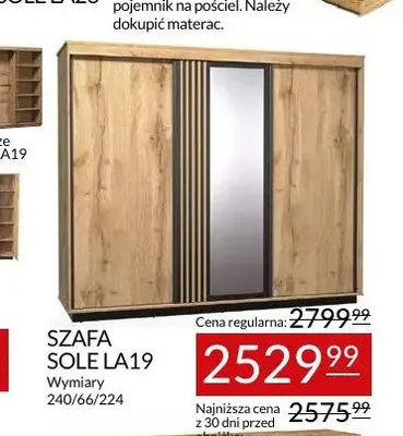 Szafa Abra Meble Sole LA19 promocja w Abra Meble