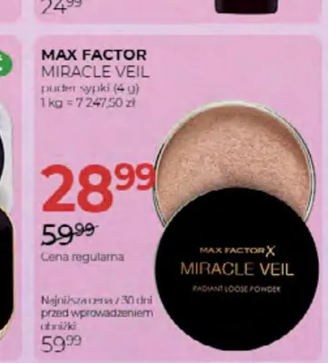 Puder sypki Max Factor Miracle Veil promocja w Drogerie Jawa