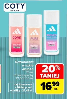 Dezodorant w szkle Adidas promocja w Carrefour