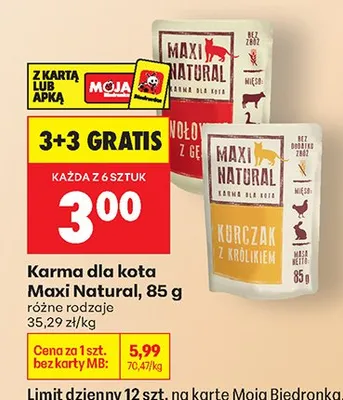 Karma dla kota różne rodzaje promocja w Biedronka