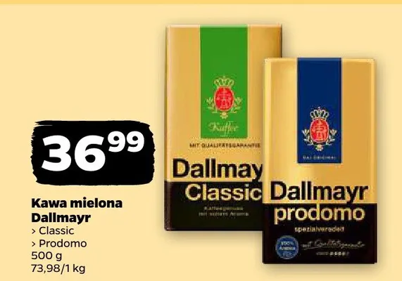 Kawa mielona Prodomo promocja w Netto