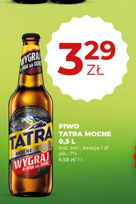 Piwo Tatra Mocne promocja w Duży Ben