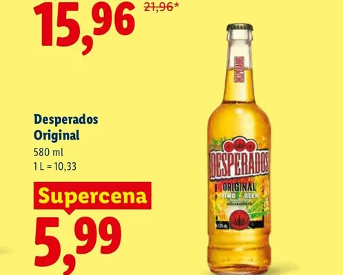 Piwo Desperados Original promocja w Lidl