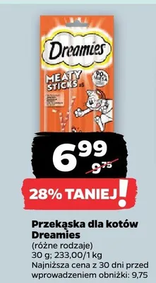 Przekąska dla kotów Dreamies promocja w Netto
