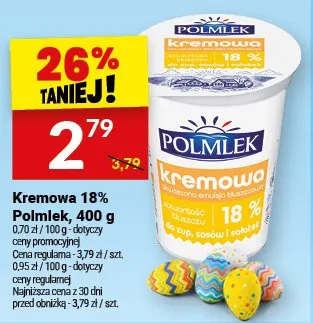 Kremowa 18% promocja w Twój Market