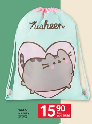 Worek na buty Pusheen promocja w Selgros